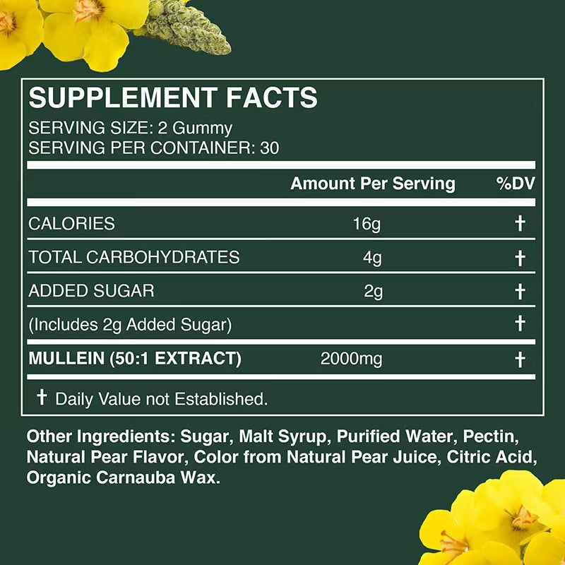 60 Pieces of Mullein Gummies